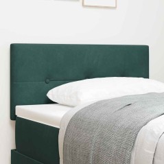 Testiera LED vidaXL in velluto verde scuro 100 cm con bottoni