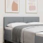 vidaXL Testiera LED grigia chiara con bottoni imbottiti, larga 72 cm, in tessuto.