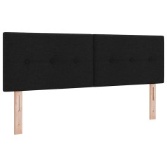 vidaXL Testiera LED nera con bottoni trapuntati da 72 cm in tessuto