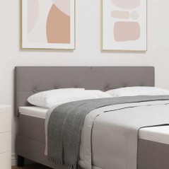 vidaXL Testiera LED Tortora a Pulsante e Trapuntata da 72 cm, in Tessuto