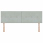 Testata LED vidaXL con bottoni imbottiti Grigio chiaro 72 cm in Velluto Testata LED vidaXL con bottoni imbottiti Grigio chiaro 72 cm in Velluto