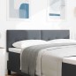 testiera LED vidaXL con bottoni imbottiti grigio scuro 72 cm in velluto