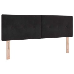 vidaXL Testata LED Tufted con Bottoni Nera 72 cm Velluto