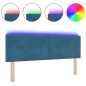 Testiera LED vidaXL Piegata Bottoni Blu Scuro 72 cm Velluto