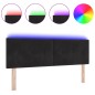 VidaXL Testata Letto LED Bottoni Trapuntati Nera 80 cm Velluto VidaXL Testata Letto LED Bottoni Trapuntati Nera 80 cm Velluto