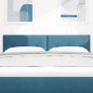 Testata LED vidaXL con bottoni trapuntata Blu Scuro 80 cm Velluto Testata LED vidaXL con bottoni trapuntata Blu Scuro 80 cm Velluto