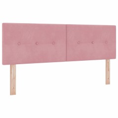 Testata LED vidaXL con bottoni trapuntati Rosa 80 cm in velluto