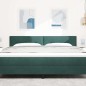 Testiera LED vidaXL Button Tufted Verde Scuro 90 cm in Velluto