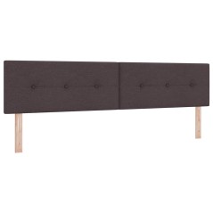 vidaXL Testiera LED in tessuto marrone scuro con bottoni di da 100 cm