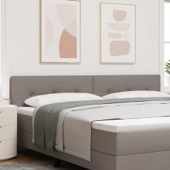 vidaXL Testata LED Taupe con Bottoni Trapuntati 100 cm in Tessuto