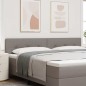 vidaXL Testata LED Taupe con Bottoni Trapuntati 100 cm in Tessuto