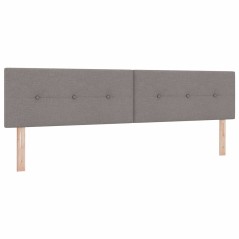 vidaXL Testata LED Taupe con Bottoni Trapuntati 100 cm in Tessuto