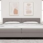 vidaXL Testata LED Taupe con Bottoni Trapuntati 100 cm in Tessuto