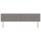 vidaXL Testata LED Taupe con Bottoni Trapuntati 100 cm in Tessuto