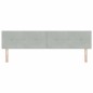 Testata LED vidaXL con bottoni, grigio chiaro, 100 cm, velluto Testata LED vidaXL con bottoni, grigio chiaro, 100 cm, velluto