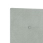 Testata LED vidaXL con bottoni, grigio chiaro, 100 cm, velluto Testata LED vidaXL con bottoni, grigio chiaro, 100 cm, velluto
