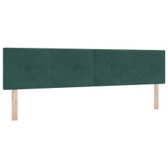 vidaXL Testata tufted a bottoni verde scuro 100 cm velluto