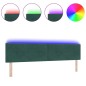 vidaXL Testata tufted a bottoni verde scuro 100 cm velluto