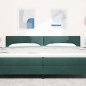 vidaXL Testata tufted a bottoni verde scuro 100 cm velluto