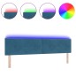 Testata LED vidaXL Con Bottoni Trapuntati Blu Scuro 100 cm Velluto Testata LED vidaXL Con Bottoni Trapuntati Blu Scuro 100 cm Velluto
