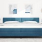 Testata LED vidaXL Con Bottoni Trapuntati Blu Scuro 100 cm Velluto Testata LED vidaXL Con Bottoni Trapuntati Blu Scuro 100 cm Velluto