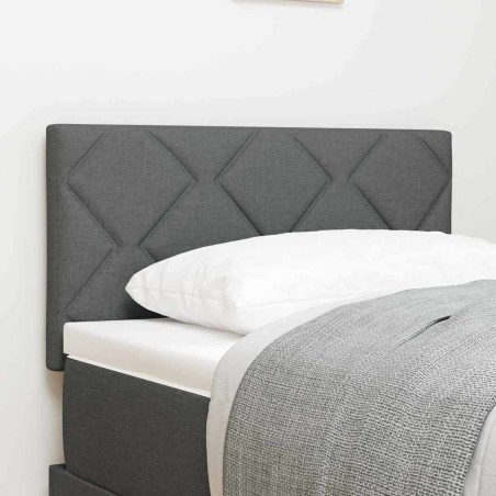 Testata LED vidaXL Design Blocchi di Diamante Grigio Scuro 80 cm Tessuto
