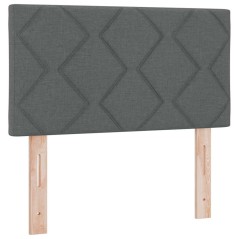 Testata LED vidaXL Design Blocchi di Diamante Grigio Scuro 80 cm Tessuto