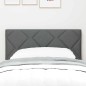 Testata LED vidaXL Design Blocchi di Diamante Grigio Scuro 80 cm Tessuto
