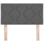 Testata LED vidaXL Design Blocchi di Diamante Grigio Scuro 80 cm Tessuto