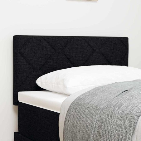 Testiera LED vidaXL Design a Blocchi Diamante Nera 80 cm Tessuto