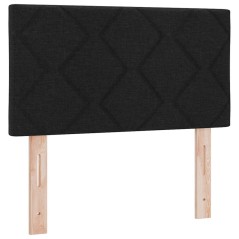 Testiera LED vidaXL Design a Blocchi Diamante Nera 80 cm Tessuto