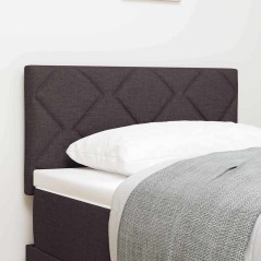 Testata LED vidaXL Design a Blocchi di Diamante Marrone Scuro 80 cm Tessuto