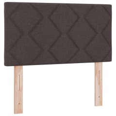 Testata LED vidaXL Design a Blocchi di Diamante Marrone Scuro 80 cm Tessuto