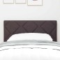 Testata LED vidaXL Design a Blocchi di Diamante Marrone Scuro 80 cm Tessuto