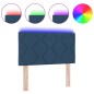Testata LED vidaXL Design a Blocchi di Diamante Blu 80 cm Tessuto