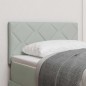 vidaXL Testata LED Design Blocchi di Diamante Grigio Chiaro 80 cm in Veluto vidaXL Testata LED Design Blocchi di Diamante Grigio Chiaro 80 cm in Veluto
