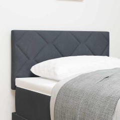 vidaXL Testata LED con motivo a diamante grigio scuro, 80 cm, in velluto