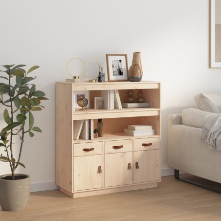 Credenza 100x40x108,5 cm in Legno Massello di Pino