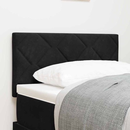 vidaXL Testata LED Blocchi di Diamante Nera 80 cm in velluto