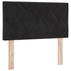 vidaXL Testata LED Blocchi di Diamante Nera 80 cm in velluto