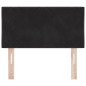 vidaXL Testata LED Blocchi di Diamante Nera 80 cm in velluto