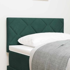 vidaXL Testiera LED a blocchi di diamante verde scuro 80 cm