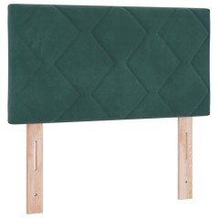 vidaXL Testiera LED a blocchi di diamante verde scuro 80 cm