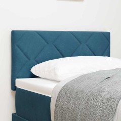 vidaXL Testata LED Design Blocchi Diamante Blu Scuro 80 cm Velvete