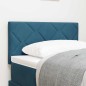 vidaXL Testata LED Design Blocchi Diamante Blu Scuro 80 cm Velvete vidaXL Testata LED Design Blocchi Diamante Blu Scuro 80 cm Velvete