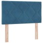 vidaXL Testata LED Design Blocchi Diamante Blu Scuro 80 cm Velvete vidaXL Testata LED Design Blocchi Diamante Blu Scuro 80 cm Velvete