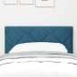 vidaXL Testata LED Design Blocchi Diamante Blu Scuro 80 cm Velvete vidaXL Testata LED Design Blocchi Diamante Blu Scuro 80 cm Velvete