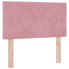 vidaXL Testiera LED Design Blocchi Diamond Rosa 80 cm in Velluto