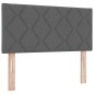 Testata a LED vidaXL Design a blocchi di diamante Grigio scuro 90 cm Tessuto Testata a LED vidaXL Design a blocchi di diamante Grigio scuro 90 cm Tessuto