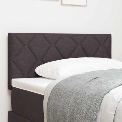 Testiera LED vidaXL Design a Blocchi di Diamante Marrone Scuro 90 cm Tessuto